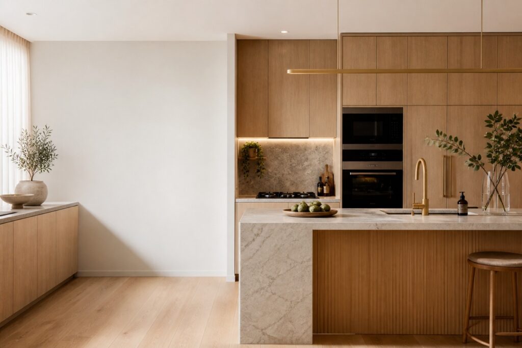 luxury kitchen showing you what to avoid making a kitchen look cheap